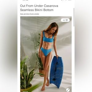 NWT SET Urban Outfitters Out from under Casanova seamless bikini bottoms top